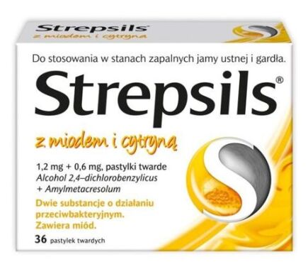 Strepsils miodowo-cytrynowe 36 tabletek do ssania