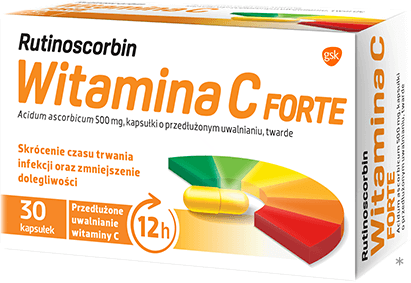 Rutinoscorbin Witamina C Forte 500mg, 30 kapsułek