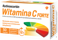 Rutinoscorbin Witamina C Forte 500mg, 30 kapsułek