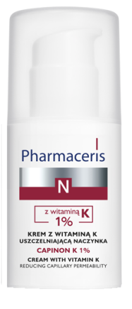 Pharmaceris N Krem z witaminą K uszczelniającą naczynka CAPINON K 1% 30ml