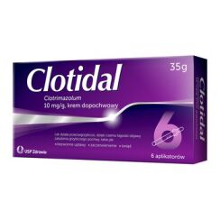 Clotidal 35g krem dopochwowy 6 aplikatorów
