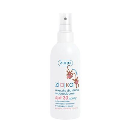 ZIAJA ZIAJKA MLECZKO DLA DZIECI WODOODPORNE SPF 30 W SPRAYU 170ml 