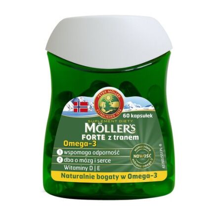 Möller’s Forte z Tranem 60 kaps. 