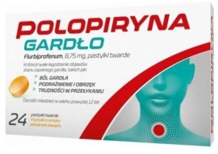 Polopiryna Gardło 24 pastylki twarde
