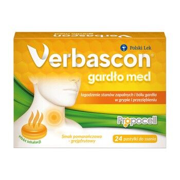 VERBASCON GARDŁO MED, 24 pastylki do ssania