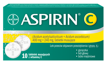 Aspirin C Bayer x 10 tabl. musujących