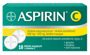 Aspirin C Bayer x 10 tabl. musujących