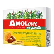 Amolowe Miód cytryna 16 pastylek