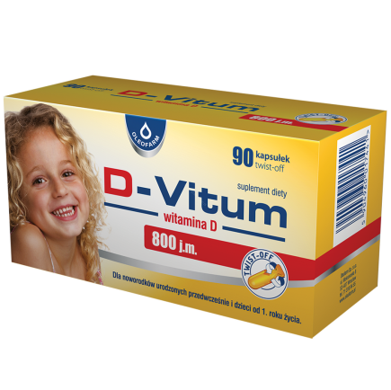 D-Vitum 800j.m. 90 kaps twist off