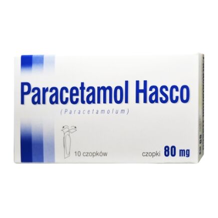 Paracetamol 80mg czopki 10 sztuk