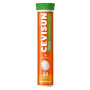 Cevisun 20 tabletek musujących -2000 mg witaminy C w tabletce- KROTKA DATA