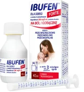 Ibufen dla dzieci FORTE o smaku truskawkowym, 200 mg/5 ml, zawiesina doustna, 40 ml