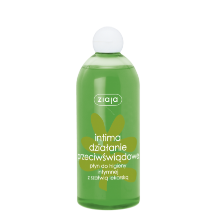 ZIAJA INTIMA PŁYN DO HIGIENY INTYMNEJ SZAŁWIA LEKARSKA 500ML.