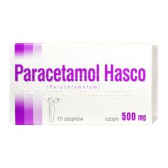 Paracetamol czop.doodbyt. 0,5 g 10 sztuk