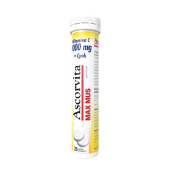 Ascorvita Max Mus 20 tabletek musujących 