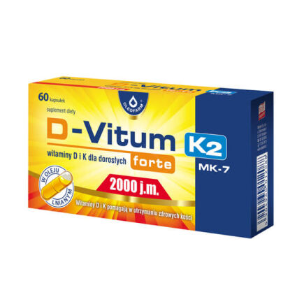 D-Vitum forte 2000j.m.+ K2-MK7 60szt