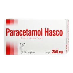 Paracetamol 250mg czopki 10 sztuk