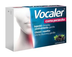 Vocaler smak czarna porzeczka 12 pastylek do ssania