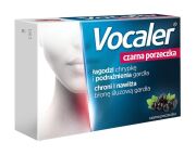 Vocaler smak czarna porzeczka 12 pastylek do ssania
