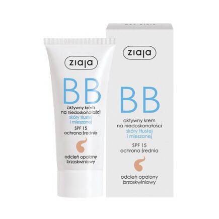 ZIAJA KREM BB DO SKÓRY TŁUSTEJ I MIESZANEJ ODCIEŃ OPALONY 50ml 