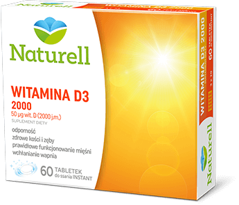 Naturell Witamina D3 2000j.m. 60 tabl do ssania 