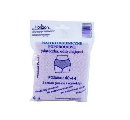 Horizon majtki siateczkowe poporodowe, rozmiar 38-40, (M/L), 2 szt.