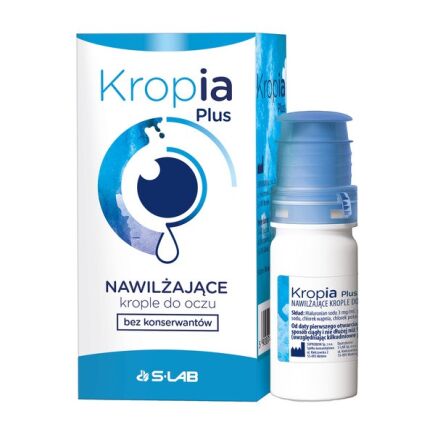 Kropia Plus Nawilżające krople do oczu bez konserwantów, 10ml