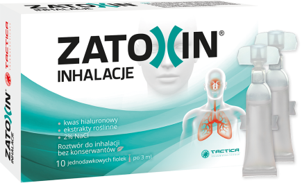 ZATOXIN INHALACJE, ROZTWÓR DO INHALACJI, 10 FIOLEK PO 3 ML