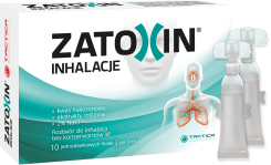 ZATOXIN INHALACJE, ROZTWÓR DO INHALACJI, 10 FIOLEK PO 3 ML