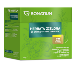Bonatium Herbata zielona ze skórką cytr.i imbir torebka do zaparz.,1,6g, 20szt