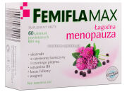 Femifla Max - łagodna menopauza - ekstrakt z czerwonej koniczyny - 60 tabletek