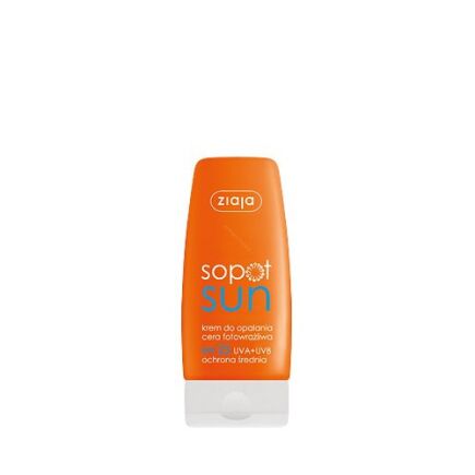 ZIAJA SOPOT SUN KREM DO OPALANIA CERA FOTOWRAŻLIWA SPF 25  60ml