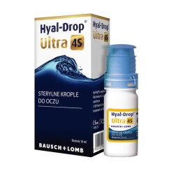 Hyal-Drop Ultra 4S, nawilżające krople do oczu, 10 ml
