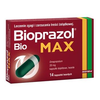 Bioprazol Bio Max 20mg 14 kapsułęk