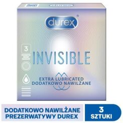 Durex Invisible Dodatkowo nawilżane 3 szt.