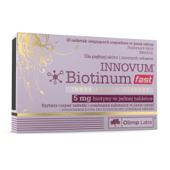Olimp  Innovum Biotinum fast 30 tabletek ulegających rozpadowi w jamie ustnej 