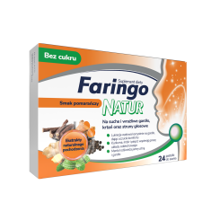 FaringoNatur 24 pastylki do ssania smak pomarańczowy