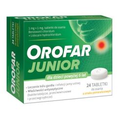 Orofar Junior 24 tabletki do ssania