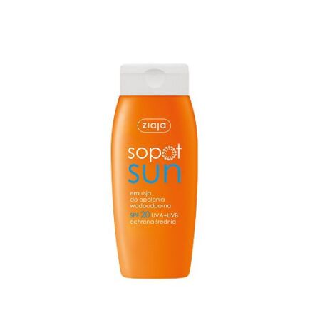ZIAJA SOPOT EMULSJA DO OPALANIA WODOODPORNA SPF 20 150ml