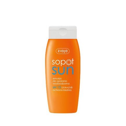 ZIAJA SOPOT EMULSJA DO OPALANIA WODOODPORNA SPF 15 150ml