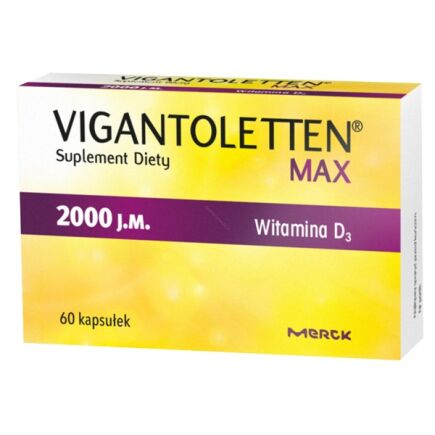 Vigantoletten Max 2000 j.m., 60 kapsułek
