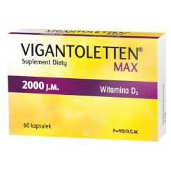 Vigantoletten Max 2000 j.m., 60 kapsułek