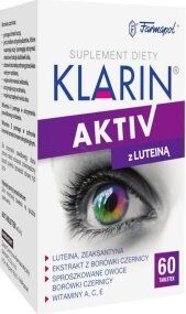 Klarin ACTIV z luteiną tabl. 60 tabl.