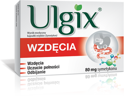 Ulgix Wzdęcia 80mg a 100 kapsułek