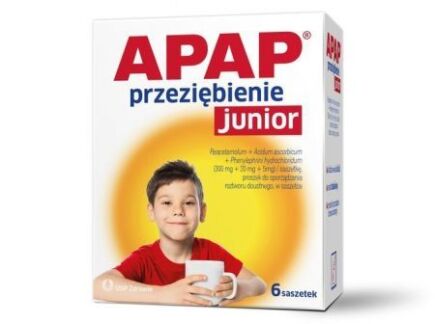 Apap przeziębienie junior x 6 sasz