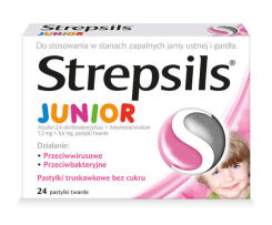 Strepsils Junior 24 pastylki do ssania