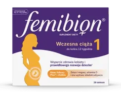 Femibion 1 Wczesna Ciąża – wsparcie kluczowe w pierwszym trymestrze 28 tabletek