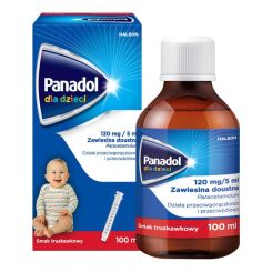 Panadol dla dzieci, (120 mg/5 ml), zawiesina doustna, 100 ml