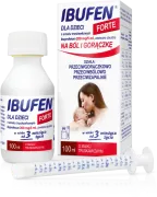 Ibufen dla dzieci FORTE o smaku truskawkowym, 200 mg/5 ml, zawiesina doustna, 100 ml