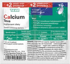 Calcium Teva 14 tabl musujących